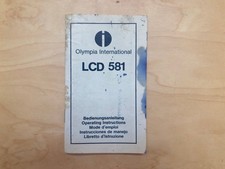 Libretto calcolatrice Olympia LCD 581