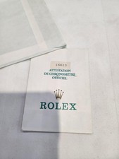 ROLEX WARRANTY/GARANZIA SUBMARINER 16613