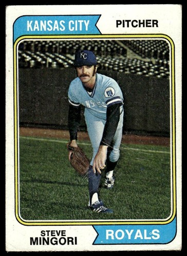 Carta baseball steve mingori - steve,