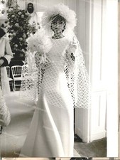 FO6689 foto originale,la robe de mariee de christian dior 1973,paris,france