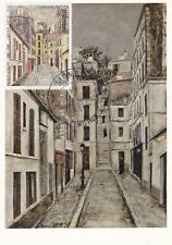 Carte postale postcard 1er Jour MONACO 1983 MAURICE UTRILLO PEINTRE COTTIN