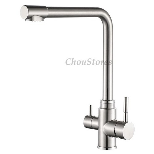 Rubinetto cucina acciaio - acciaio, inox