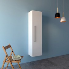 Colonna sospesa SENNA pensile da bagno con Anta MADE IN ITALY Reversibile