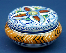 FARINA Faenza, Antica scatola ceramica 1800 XIX (come Deruta Cantagalli Ginori)