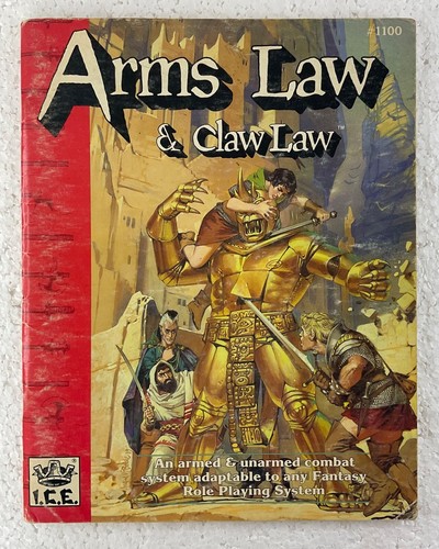 Rolemaster arms law claw - law,