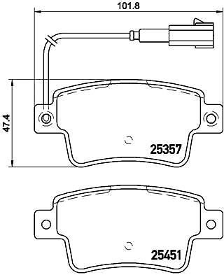 Brembo 142 kit pastiglie - 142,