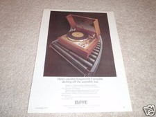 Pubblicità giradischi Empire