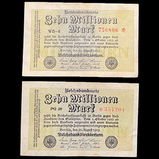2x 1923 Germania 10 milioni di