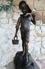 Bronzo Pescatore Firmato