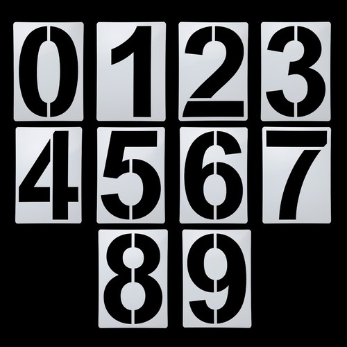 Stencil numerici pollici - 12,