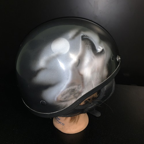 Motorcycle helmet airbrushed - helmet,