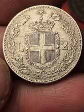 Splendida 2 Lire argento Regno d'Italia 1882 Umberto I