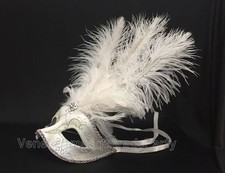 Maschera veneziana bianca