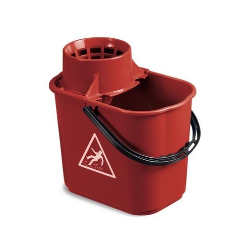 Secchio plastica rosso - secchio,