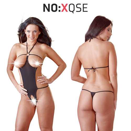 Xqse body sexy nero - body, aperto