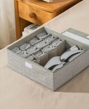 Scatola a Scomparti con coperchio, Cassetti Organizer Pieghevole, 13 e 17 Posti