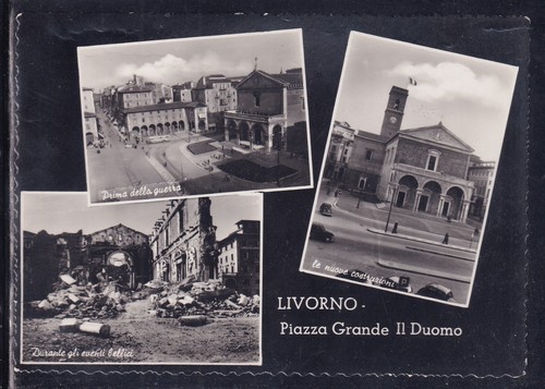Cartolina livorno piazza - cartolina,