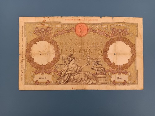 100 lire capranesi - lire,
