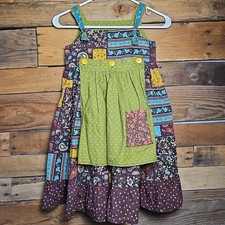 Abito grembiule boho bambina