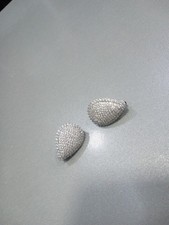 P533 Orecchini Goccia Bottone