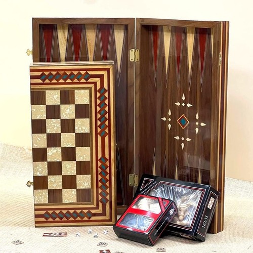 Set scacchi backgammon fatto - set, a