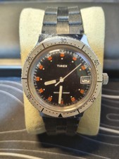 vecchio orologio da polso TIMEX a carica manuale water resistant