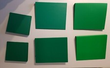 3 quaderni anelli grandi verdi + 2 piccoli + cartellina grande elastico. Misti