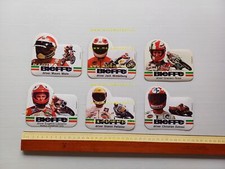 Bieffe Caschi lotto 6 adesivi pubblicitari piloti anni 80 originali stickers