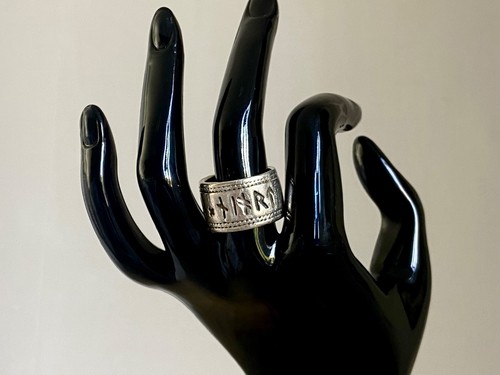 Anello fascia runa argento - anello, a