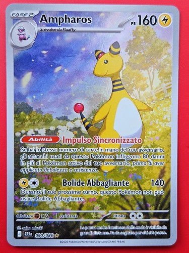 Carta pokemon ampharos - carta,