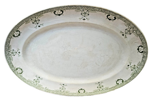 Plat ovale terre fer - plat,