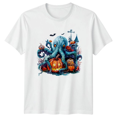 Shirt halloween polpo - t-shirt,