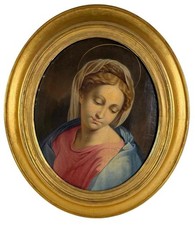 Antico dipinto olio - , su