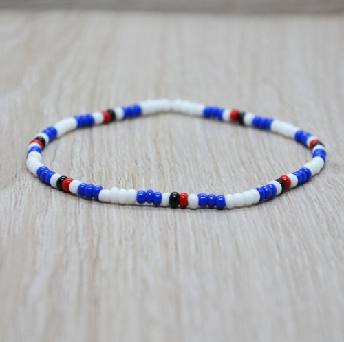 Bracciale elastico perline - bracciale,