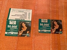 RICARICA TELEFONICA OMNITEL DA 50 Mila LIRE CON CARTINA INFORMATIVA INCLUSA
