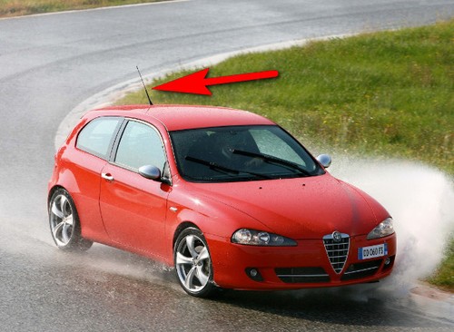 Alfa romeo 147 gomma nera - alfa,
