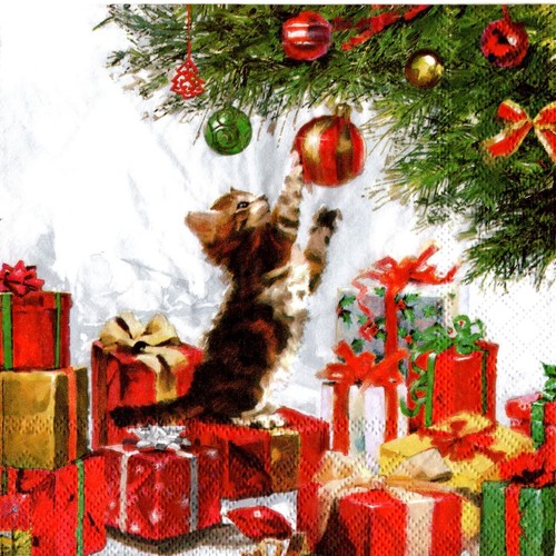 Serviettes papier noël - serviettes,