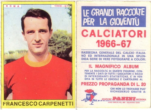 Figurina panini 1966 1967 - panini,