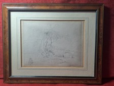 Diaegno Antico. disegno fine '800 recante firma;cm 16,5x22;cornice cm 27x34