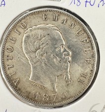5 Lire 1870 M Regno d' Italia