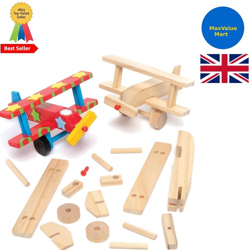 Kit aeroplano legno 3d - legno,