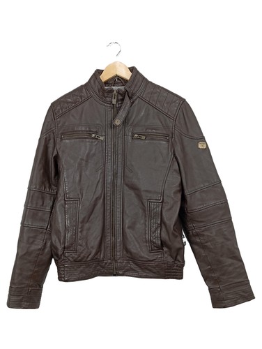 Indigo giacca pelle uomo - pelle,