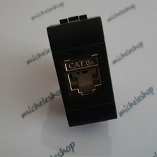 presa di rete dati schermata rj45 cat6A compatibile bticino living international