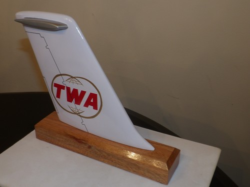 Twa airline wood tail model - wood,