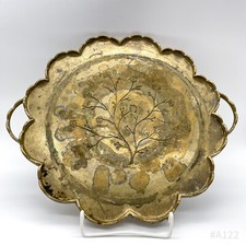 Vassoio Vintage In Ottone