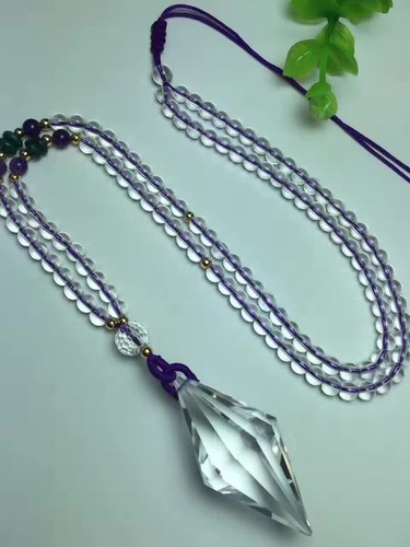 Collana cristallo pendente