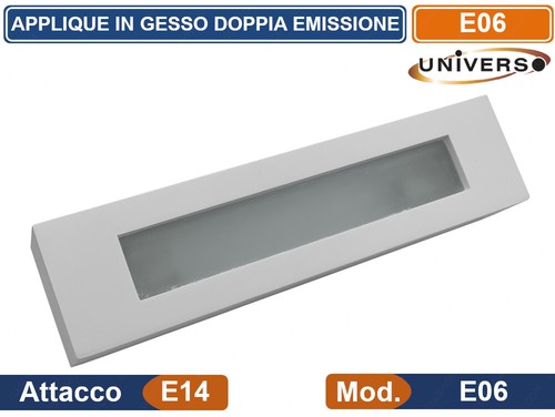 Applique rettangolare gesso - applique,