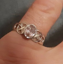 Anello argento 925 rosa - argento,