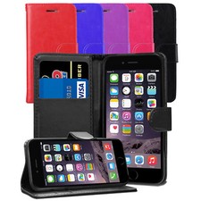 Custodia a portafoglio in pelle per iPhone 6 6S Plus 7 8 4 SE 2° 5S 11 X XS XR