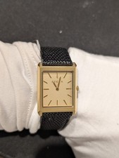 Breda Virgil 1736 Orologio da polso quadrato con cinturino in vera pelle, 26 mm